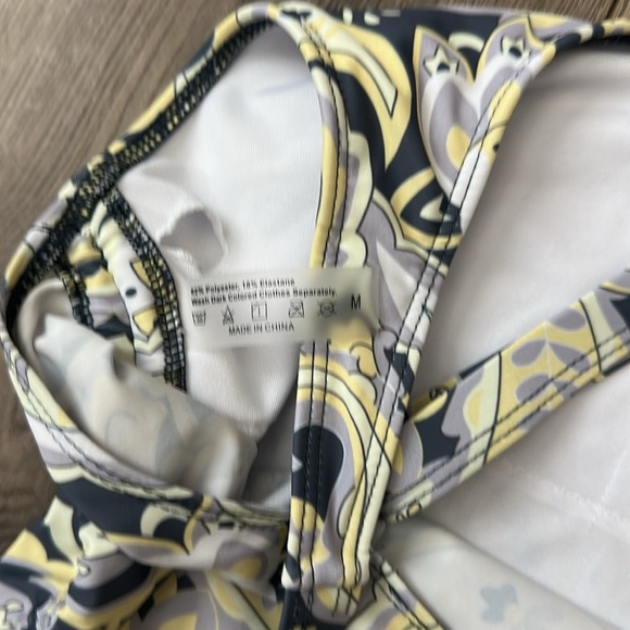Paisley Tankini Top and Gray Swim Shorts size M - Picture 5 of 5